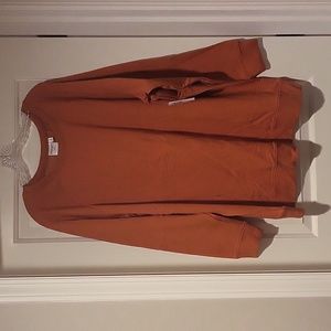 Torrid fleece sweatshirt. Size 3. Color pumpkin. NWT.